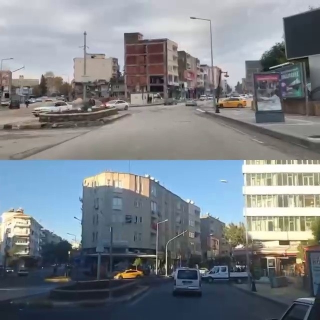 6 Şubat depremleri sonrası cadde ve sokaklar tanınmayacak hale geldi Videolu