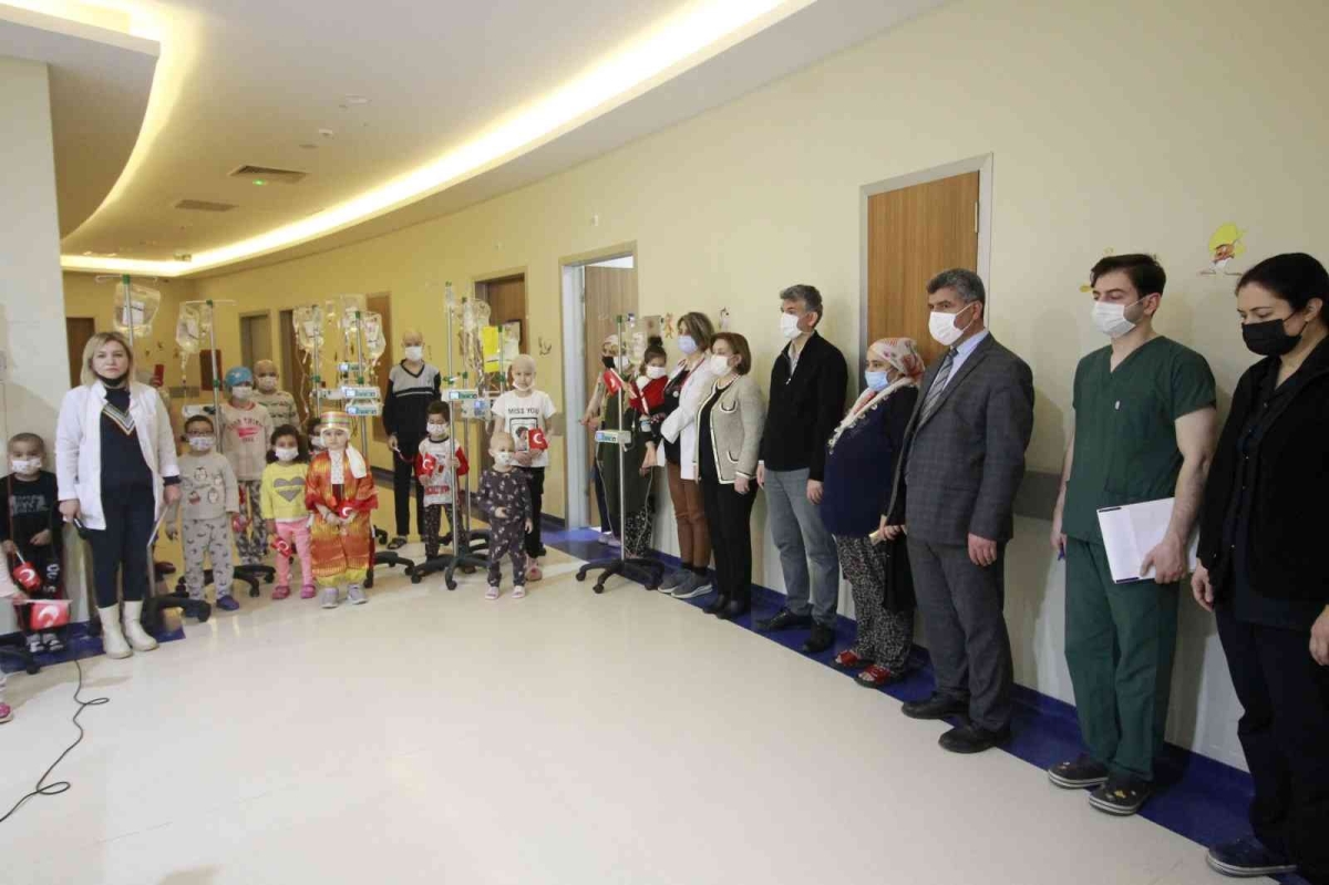 GAÜN Hastanesi’nde İstiklal Marşı’nın kabulü etkinliği düzenlendi
