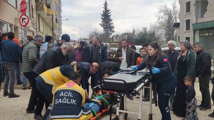 Gaziantepte motosiklet ile otomobil çarpıştı: 1 yaralı