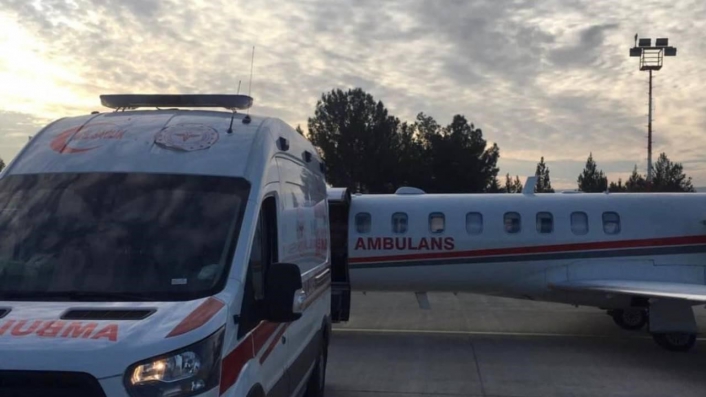 Siirtte ambulans uçak, 40 günlük bebek için havalandı
